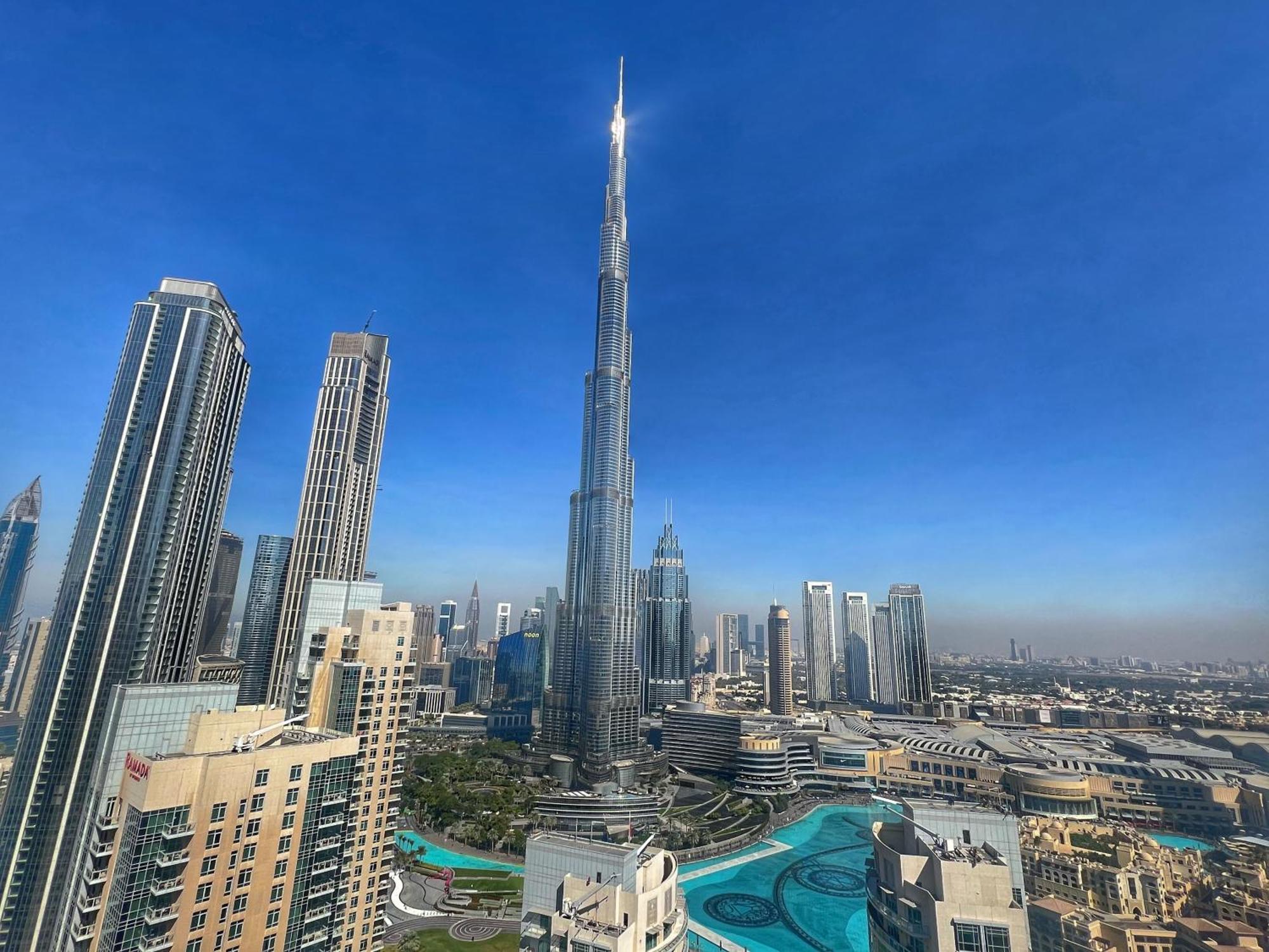 Prestige Living 2Br With Full Burj Khalifa And Fountain View By Auberge Dubai Bagian luar foto