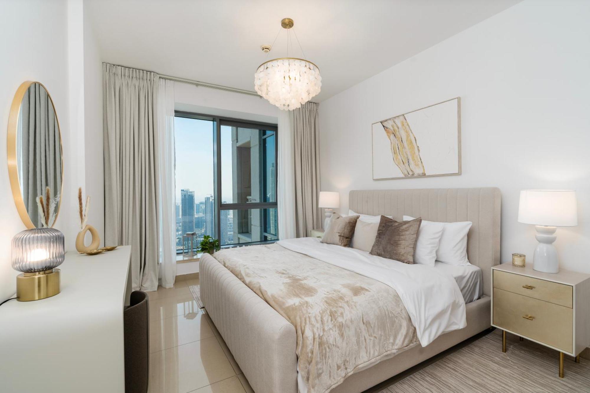 Prestige Living 2Br With Full Burj Khalifa And Fountain View By Auberge Dubai Bagian luar foto