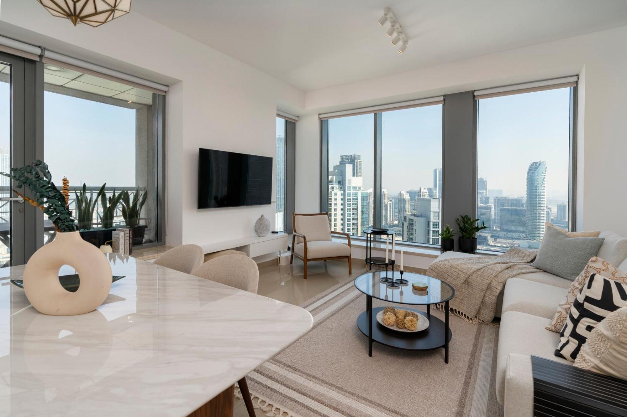 Prestige Living 2Br With Full Burj Khalifa And Fountain View By Auberge Dubai Bagian luar foto
