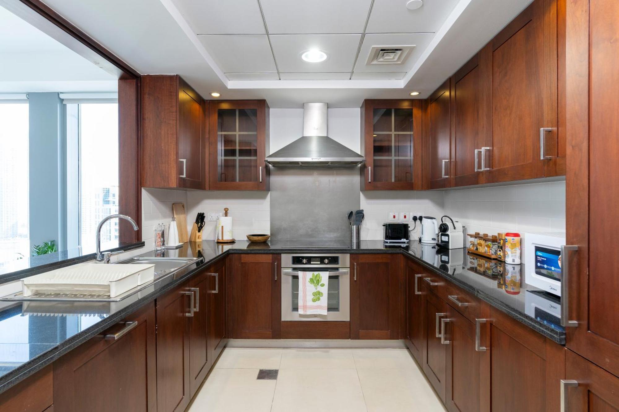 Prestige Living 2Br With Full Burj Khalifa And Fountain View By Auberge Dubai Bagian luar foto